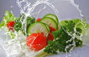 eat, salad, cucumbers